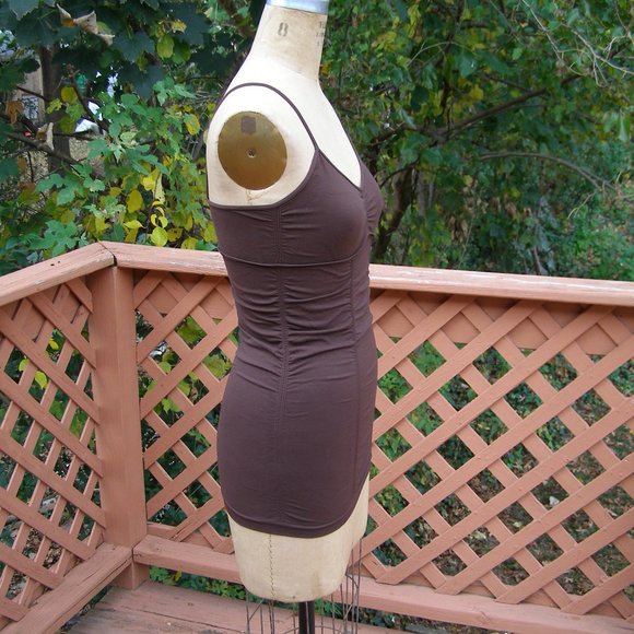 🇺🇲 EUC size S/M Brown Tank top Camisole top by M heart M - Picture 4 of 11